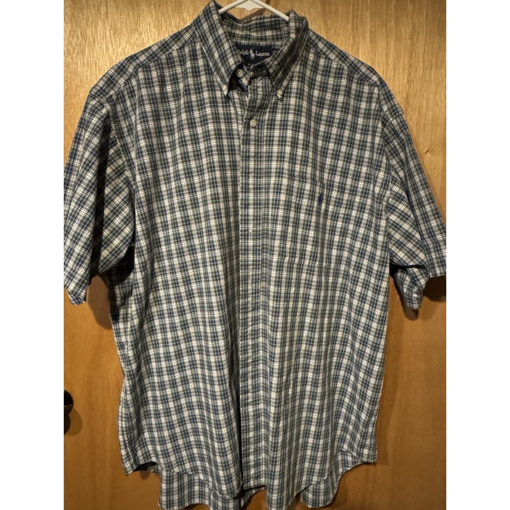 Polo Ralph Lauren XL Plaid Blake Short Sleeve Button Down (Z1)